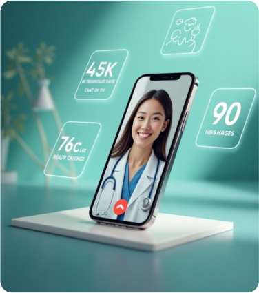 Luna Health app—MarQ delivered MVP in 90 days with 45K downloads and rapid user growth post-launch