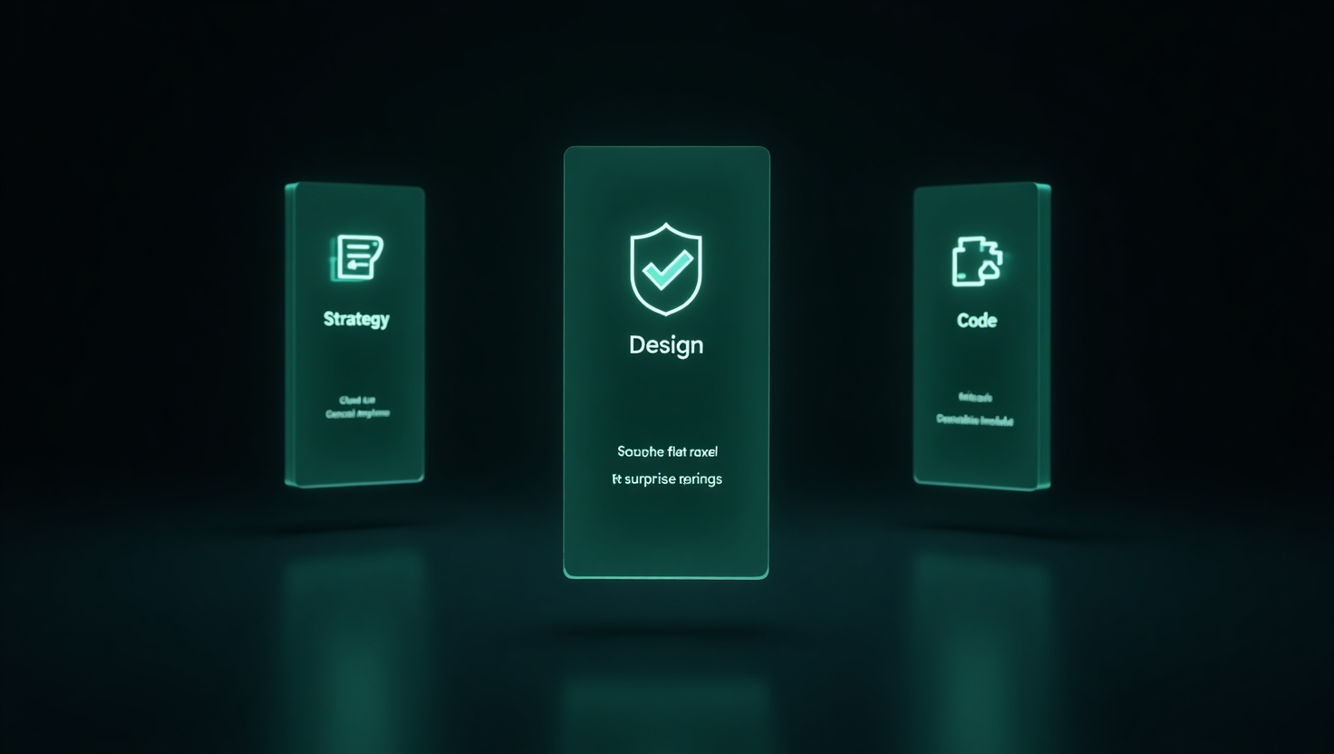 Transparent monthly pricing for strategy, design, and code—cancel anytime, no hidden fees